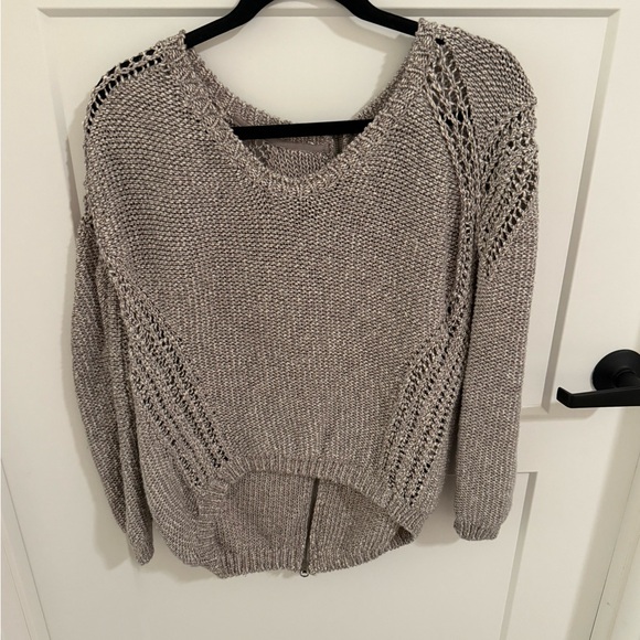 Twelfth Street by Cynthia Vincent Sweaters - Twelfth Street by Cynthia Vincent V-Neck Sweater in Gray